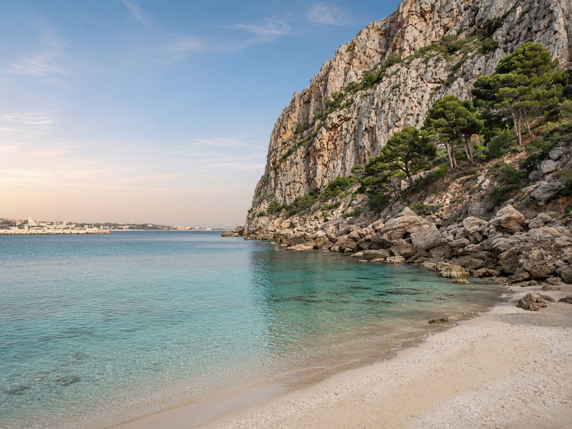 Bucht Cantal Roig am Fu&szlig; des Pe&ntilde;&oacute;n de Ifach