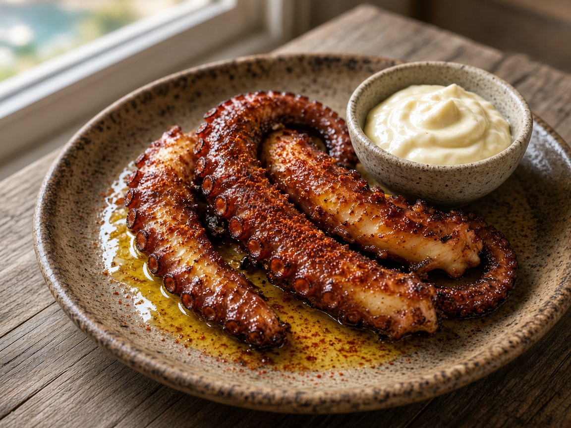 Mediterraner Oktopus vom Grill