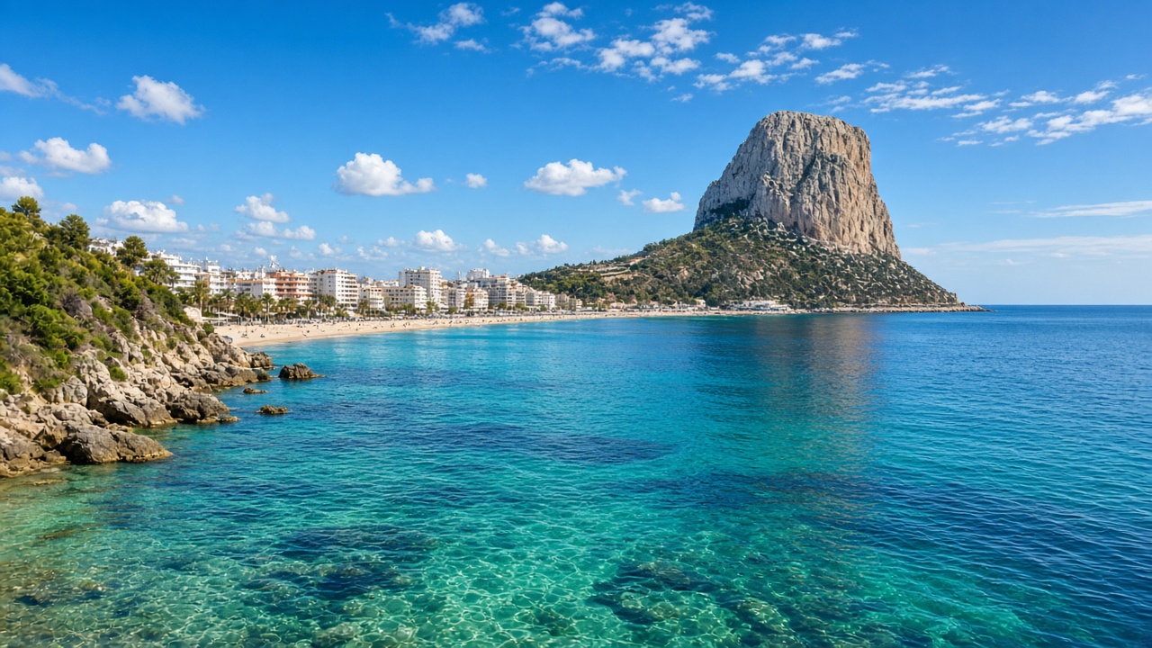 K&uuml;ste von Calpe mit Blick aufs Mittelmeer
